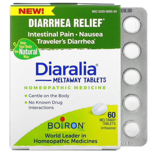 Boiron-Diaralia-Diarrhea Relief-Unflavored-60 Meltaway Tablets