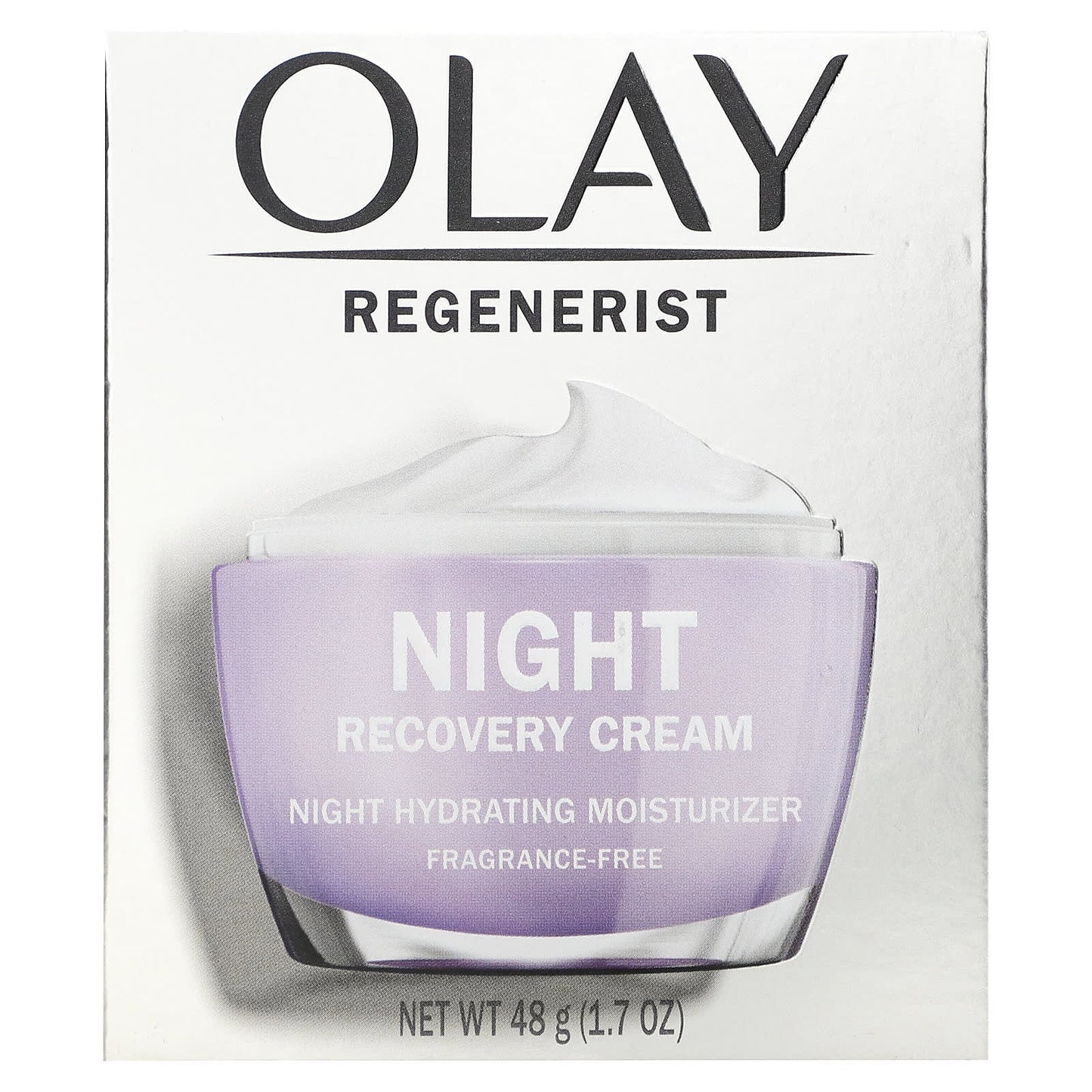 Olay, Regenerist, Night Recovery Cream, Fragrance-Free, 1.7 oz (48 g)