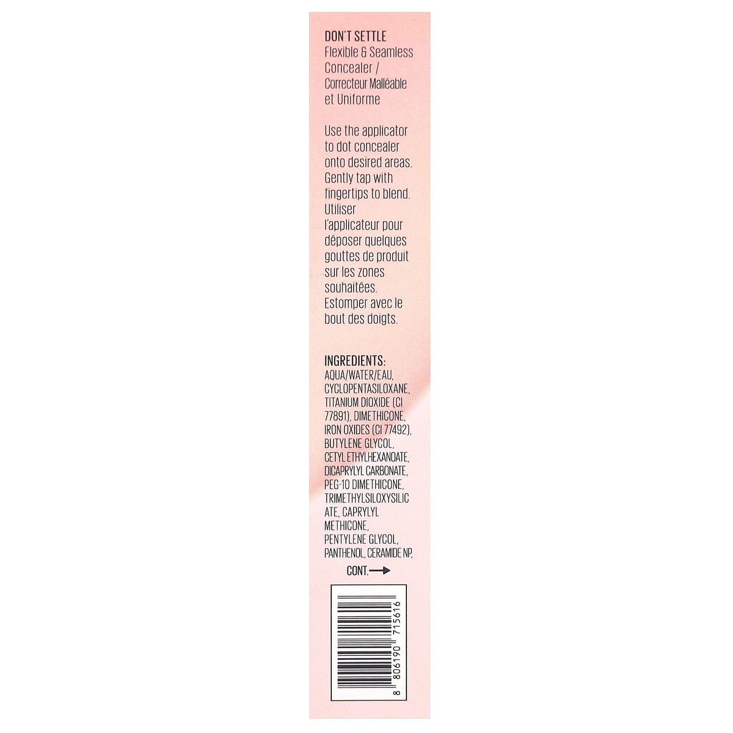 Kaja, Don't Settle, Flexible & Seamless Concealer, 07 Sweet Toast, 0.24 oz (7 g)