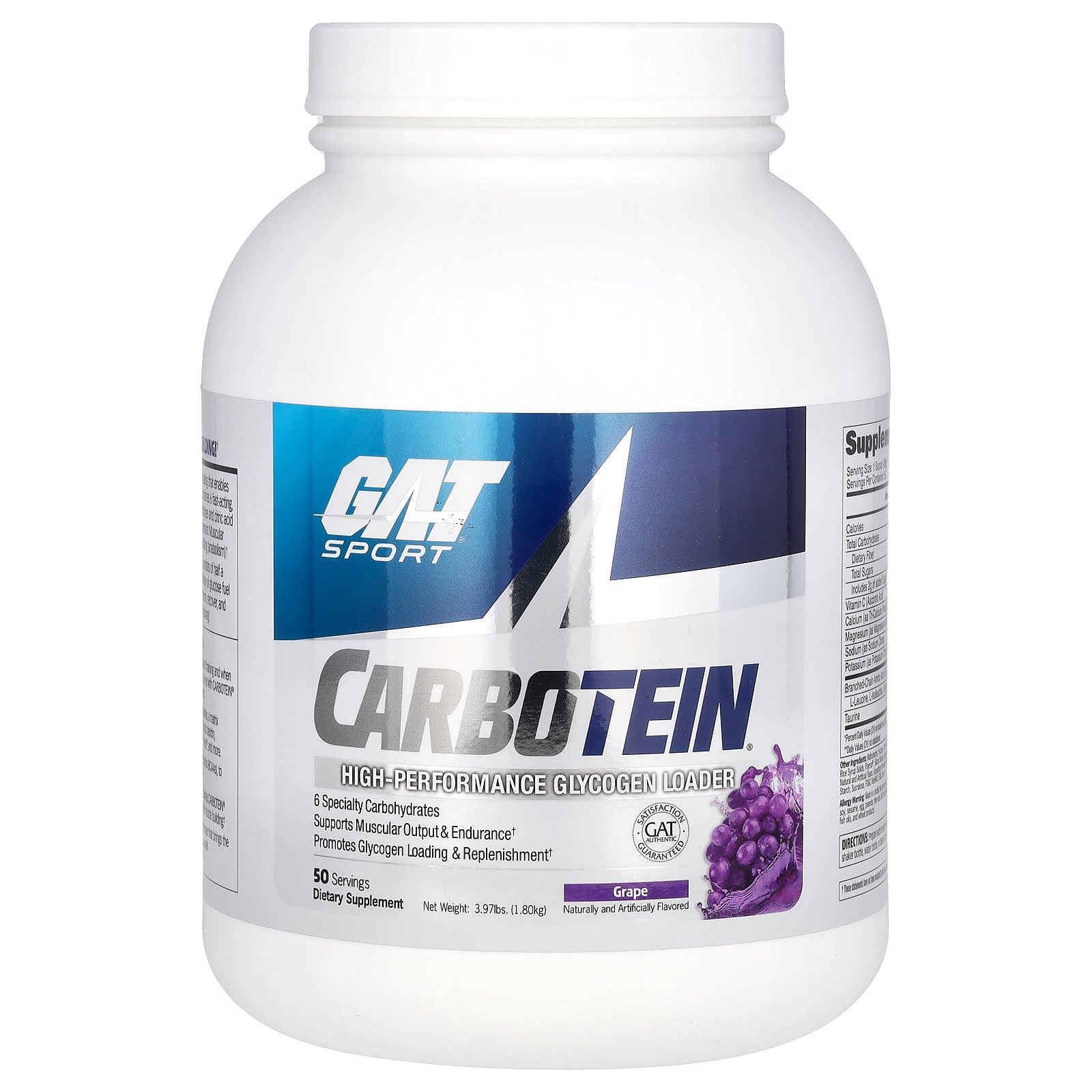 GAT-Carbotein-High Performance Glycogen Loader-Grape-3.97 lbs (1.8 kg)