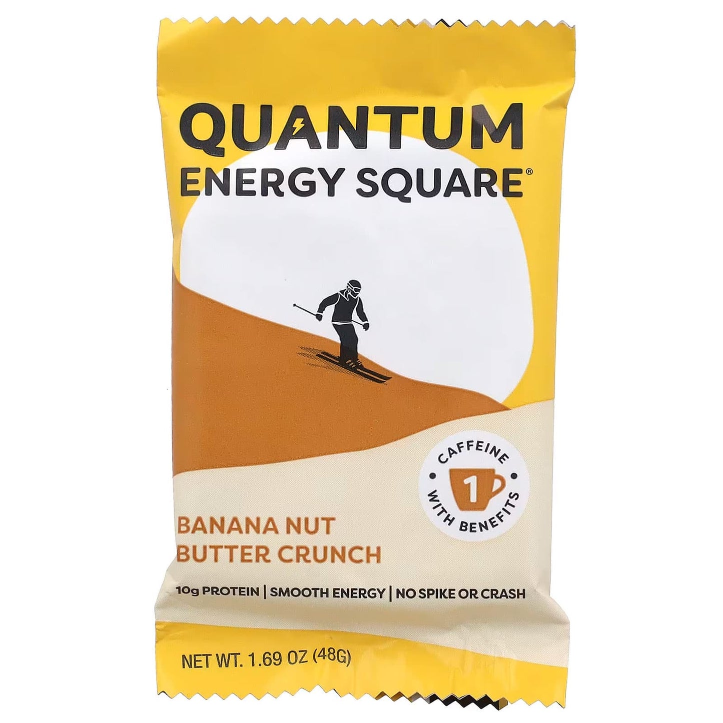 Quantum Energy Square, Banana Nut Butter Crunch, 8 Energy Squares, 1.69 oz (48 g) Each