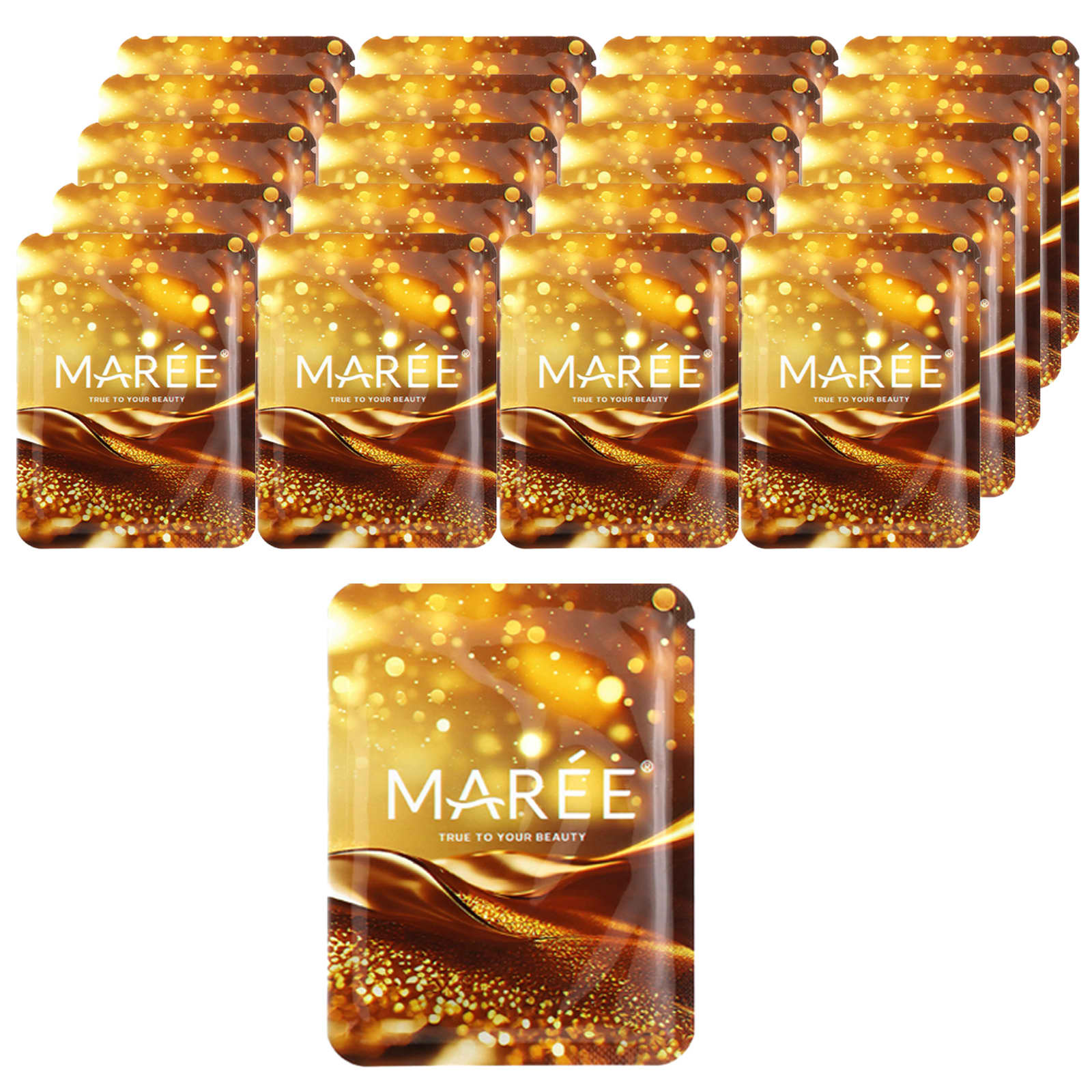 Maree-24k Gold Collagen Eye Gels-Golden Sunrise-20 Pairs-4.2 oz (120 g)