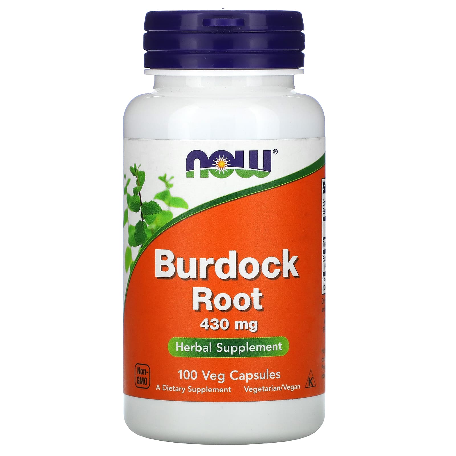 NOW Foods-Burdock Root-430 mg-100 Veg Capsules