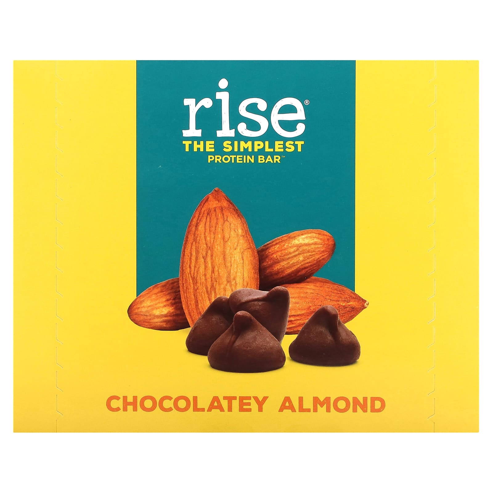 Rise Bar-The Simplest Protein Bar-Chocolatey Almond-12 Bars-2.1 oz (60 g) Each