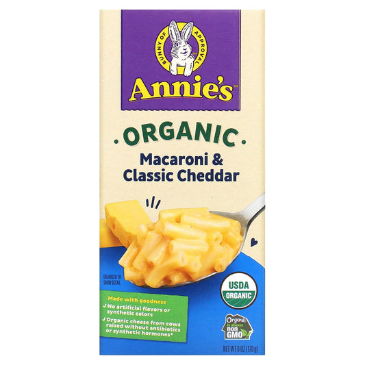 Annie's Homegrown-Organic Macaroni & Cheese-Classic Cheddar-6 oz (170 g)