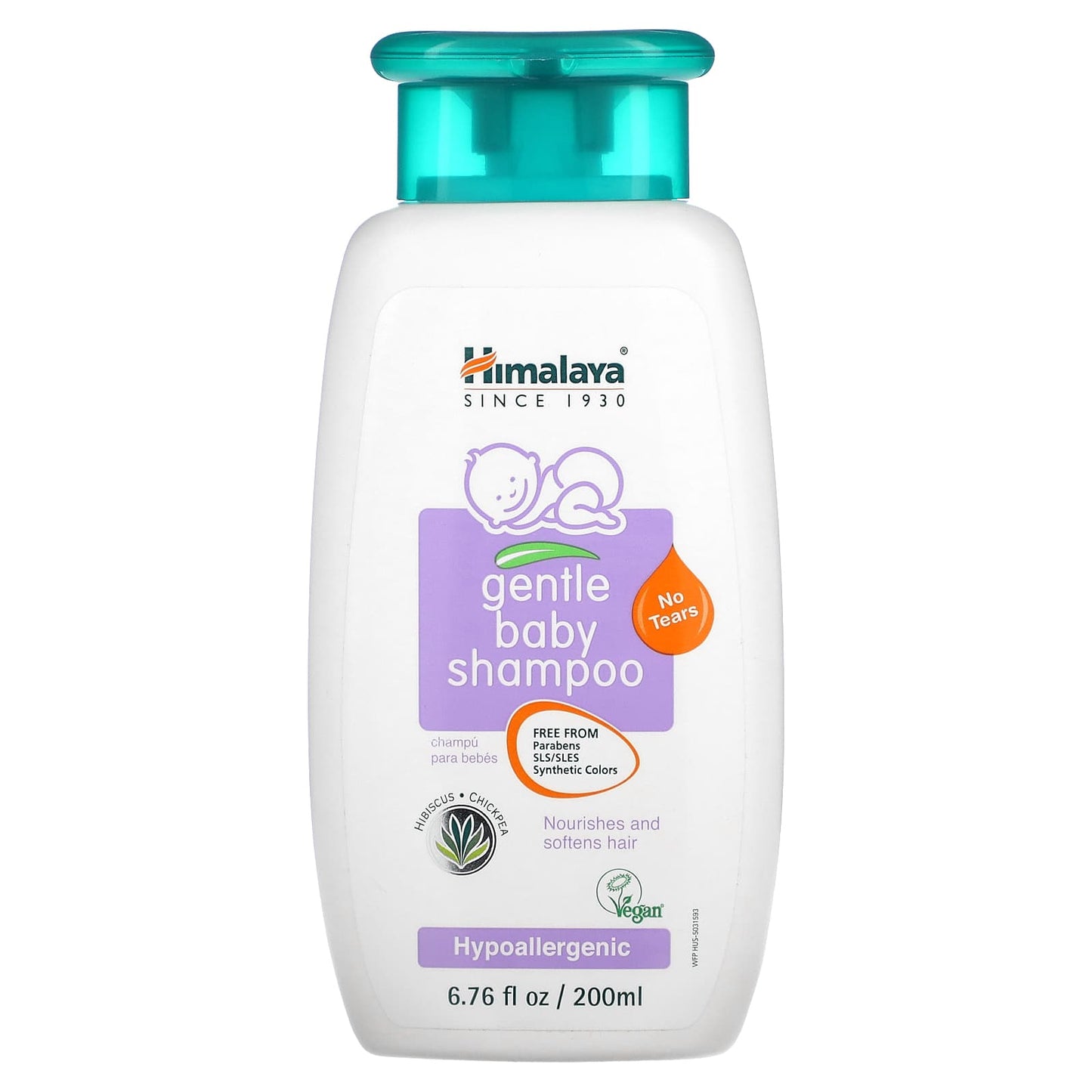 Himalaya-Gentle Baby Shampoo-Hibiscus and Chickpea-6.76 fl oz (200 ml)