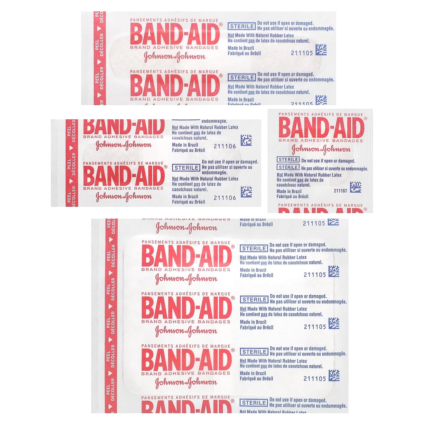 Band Aid, Adhesive Bandages, Tru-Stay, Sheer, Assorted, 80 Assorted Sizes