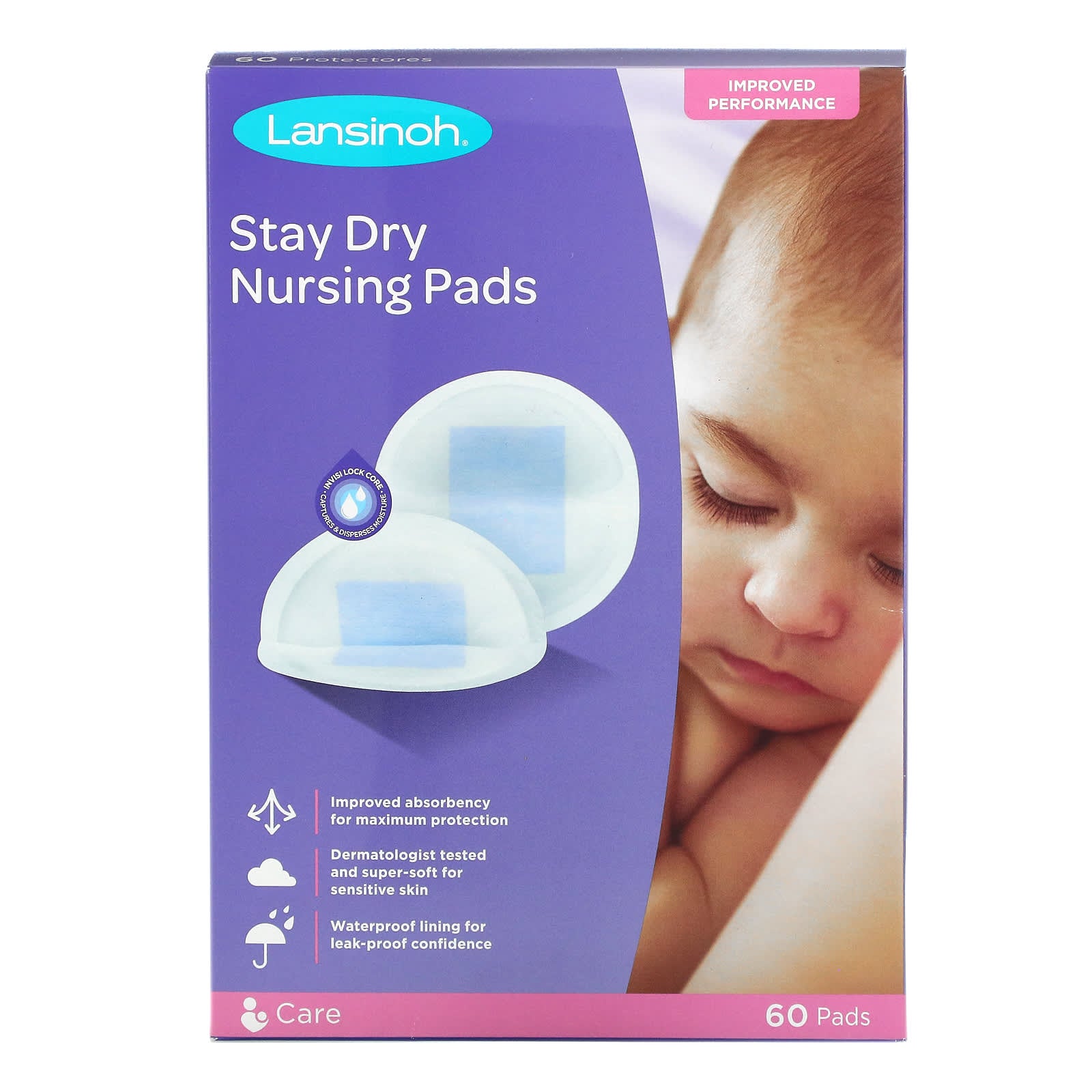 Lansinoh-Stay Dry Nursing Pads-60 Pads