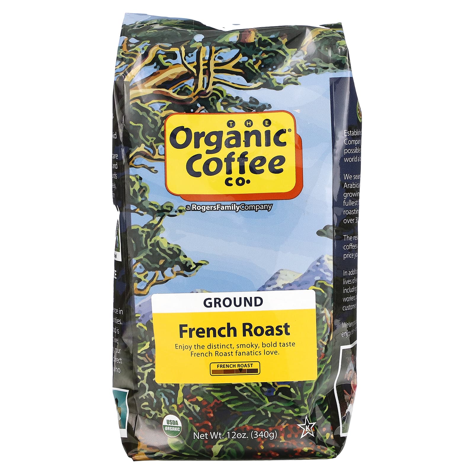 Organic Coffee Co.-French Roast-Ground-12 oz (340 g)