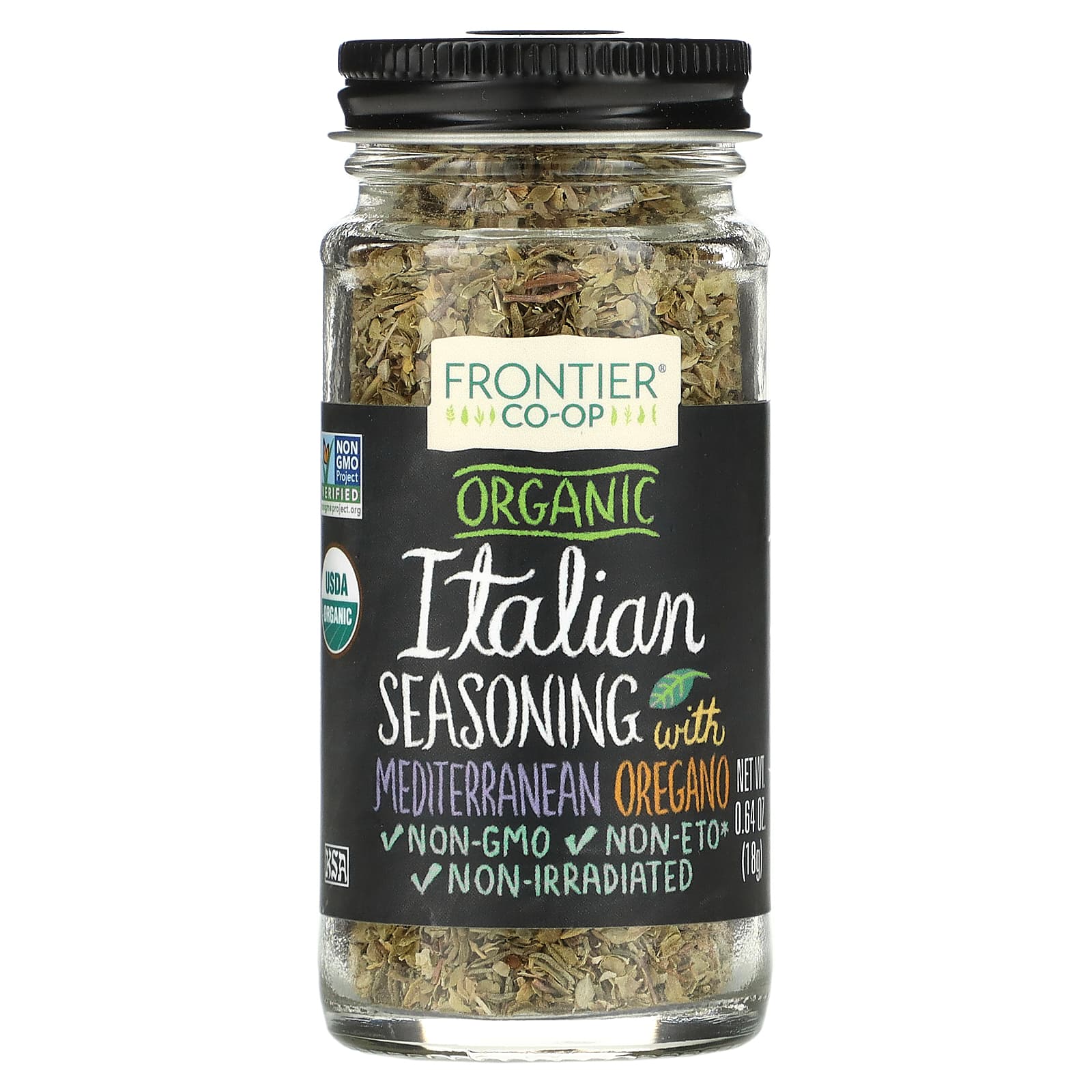 Frontier Co-op-Organic Italian Seasoning with Mediterranean Oregano-0.64 oz (18 g)