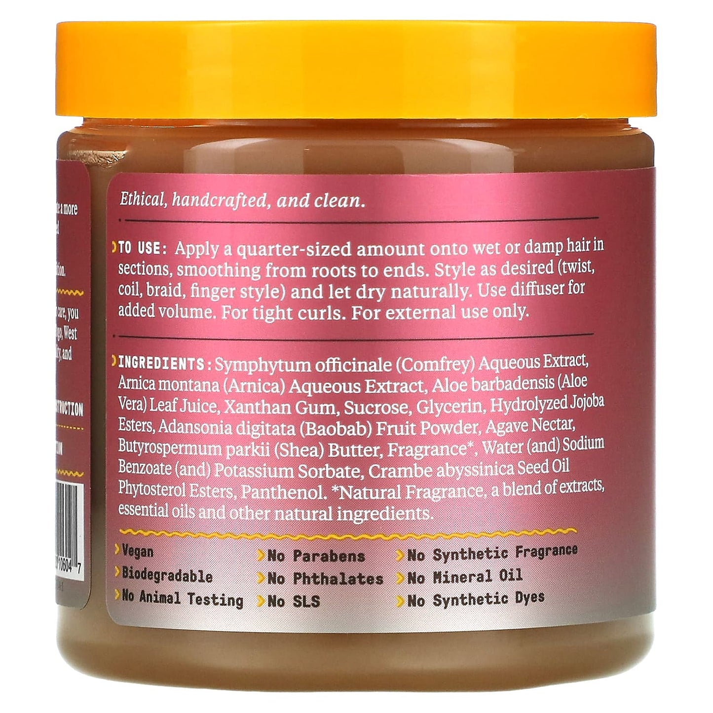 Alaffia, Beautiful Curls, Define, Curl Custard, Unrefined Shea Butter, 8 fl oz (235 ml)