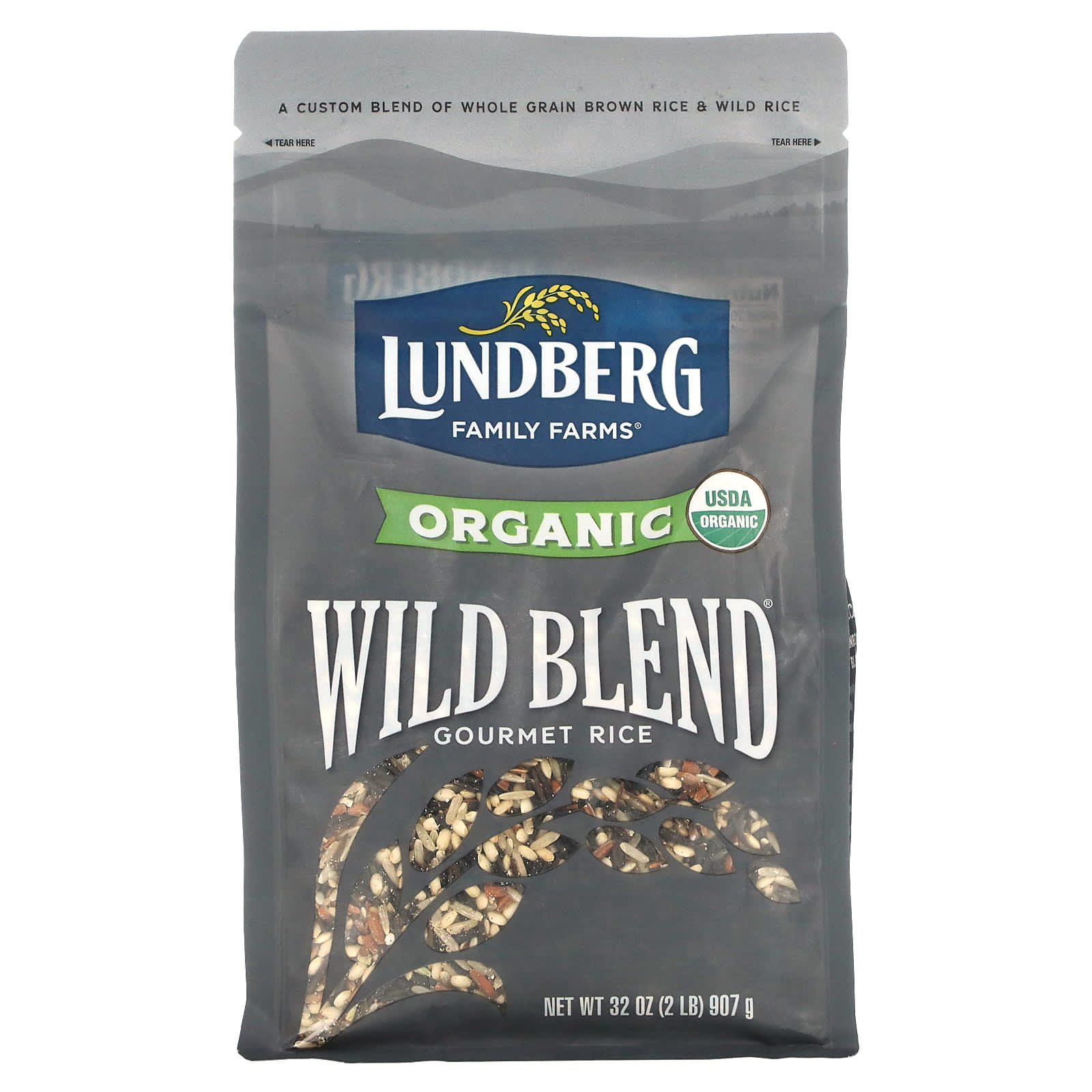 Lundberg-Organic Wild Blend Gourmet Rice-32 oz (907 g)