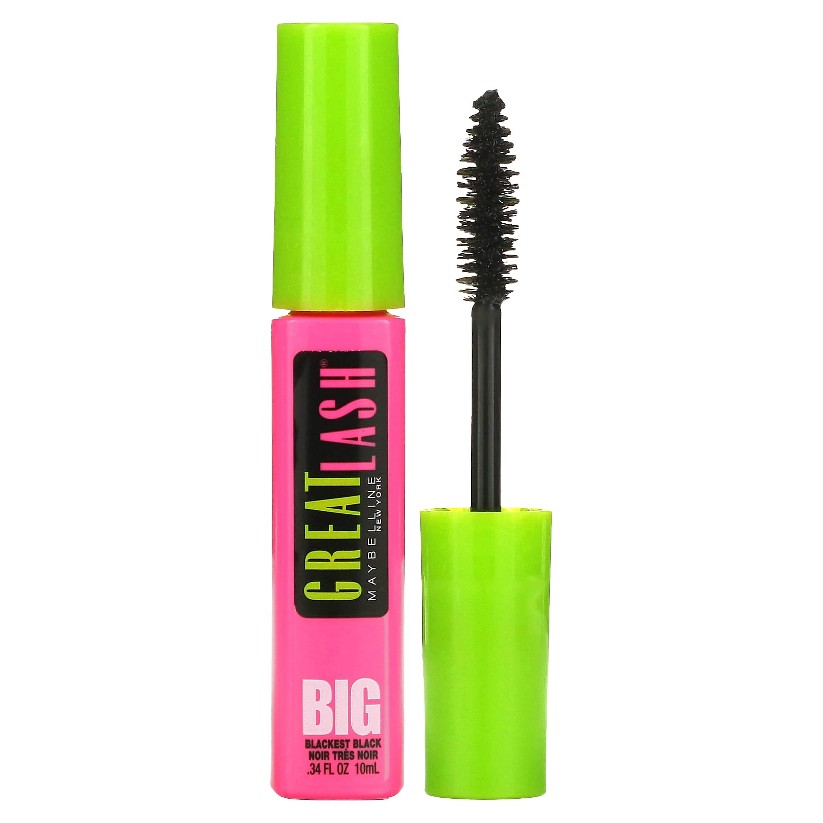 Maybelline-Great Lash-Big Mascara-130 Blackest Black-0.34 fl oz (10 ml)