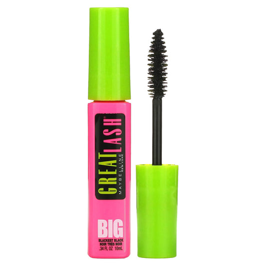 Maybelline-Great Lash-Big Mascara-130 Blackest Black-0.34 fl oz (10 ml)