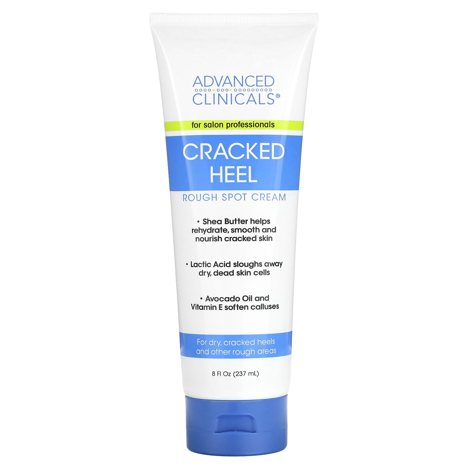 Advanced Clinicals-Cracked Heel-Rough Spot Cream-8 fl oz (237 ml)