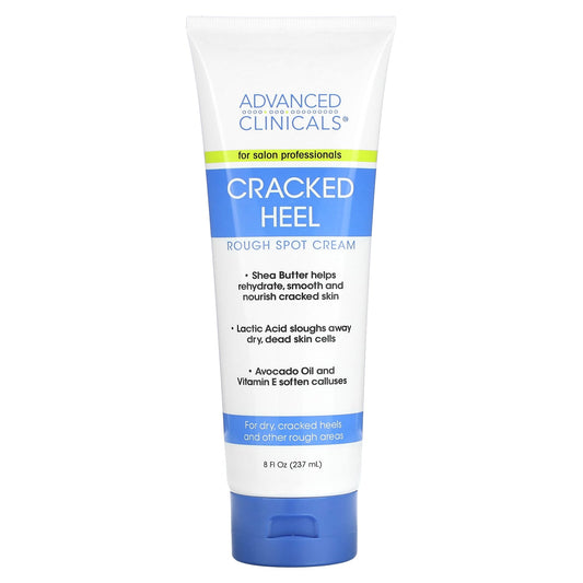 Advanced Clinicals-Cracked Heel-Rough Spot Cream-8 fl oz (237 ml)