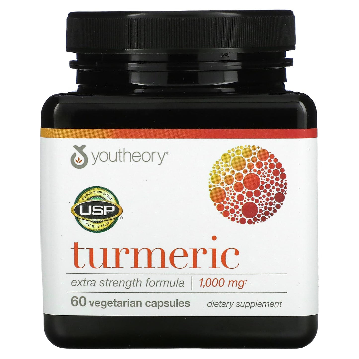 Youtheory-Turmeric-Extra Strength Formula-1,000 mg-60 Vegetarian Capsules (500 mg per Capsule)