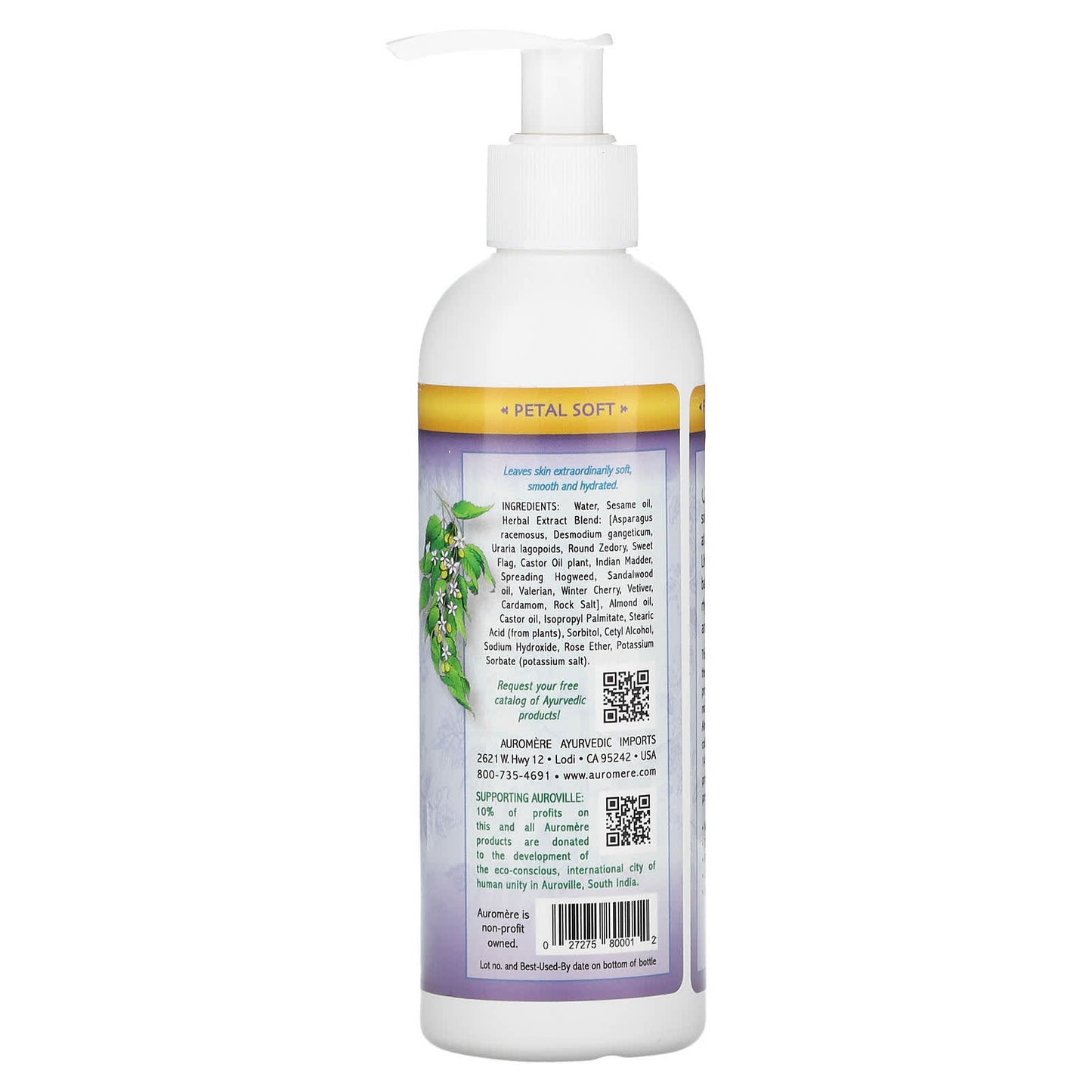 Auromere, Rejuvenating Face, Hand & Body Lotion, 8 oz (236 ml)