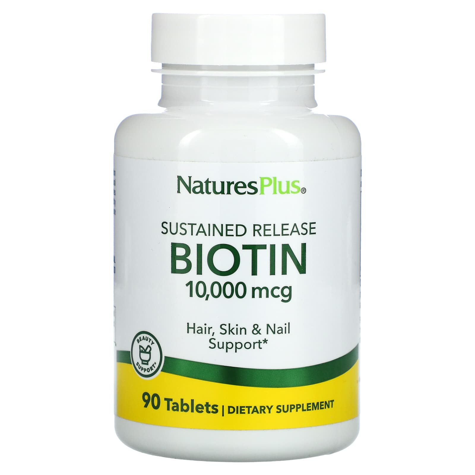 NaturesPlus-Biotin-Sustained Release-10,000 mcg-90 Tablets