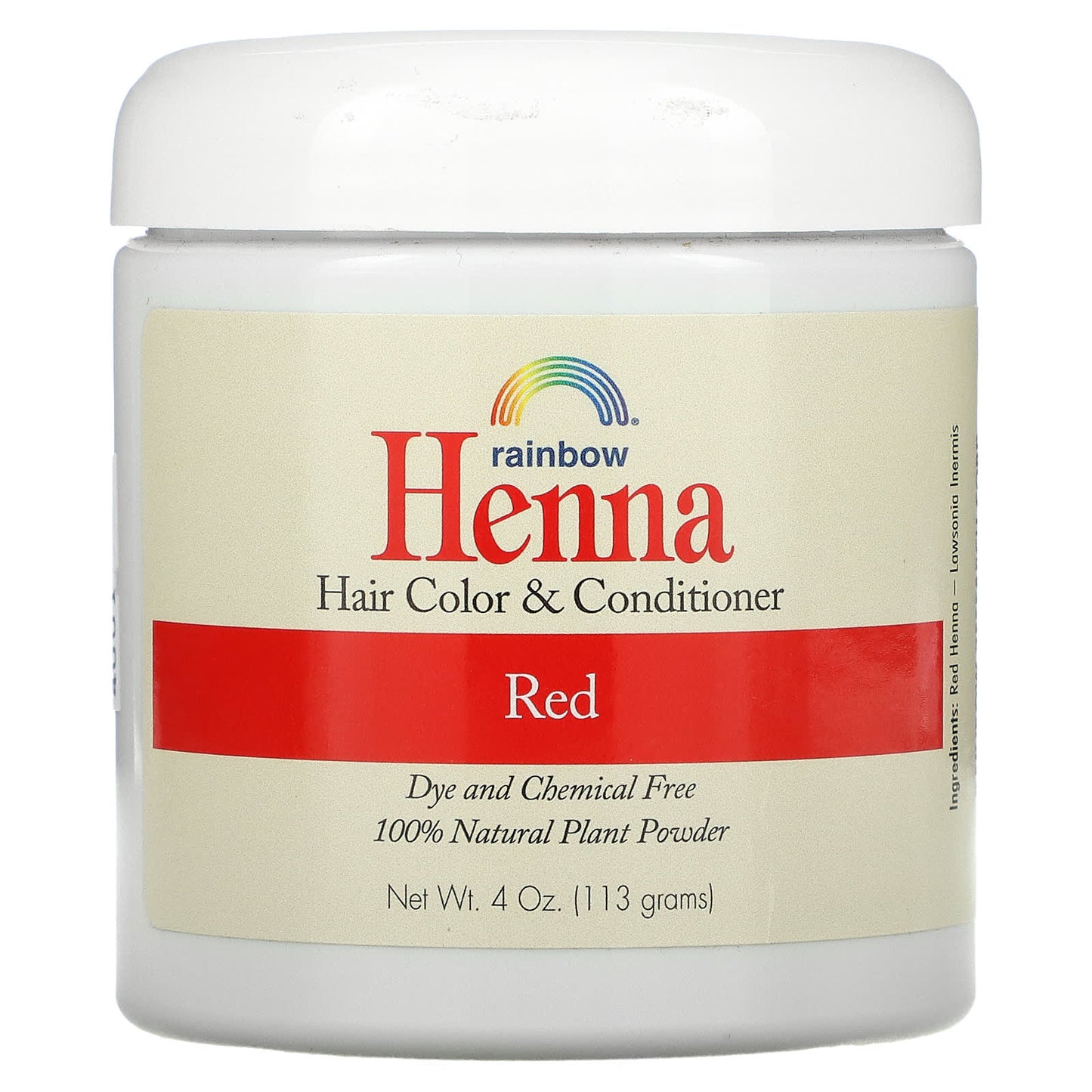 Rainbow Research-Henna-Hair Color and Conditioner-Red-4 oz (113 g)