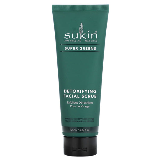 Sukin-Super Greens-Detoxifying Facial Scrub-4.23 fl oz (125 ml)