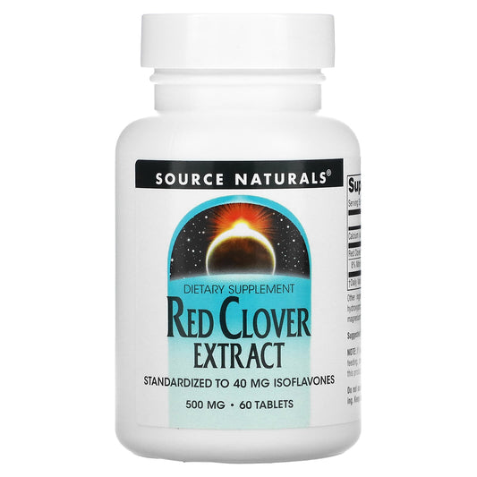 Source Naturals-Red Clover Extract-500 mg-60 Tablets