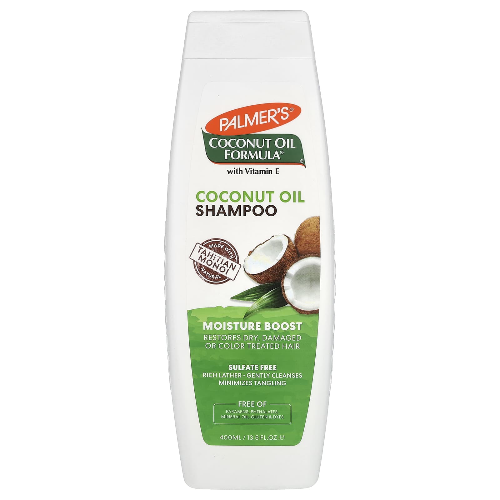 Palmer's-Coconut Oil Formula with Vitamin E-Coconut Oil Shampoo-Dry-Damaged or Color Treated Hair-Moisture Boost-13.5 fl oz (400 ml)