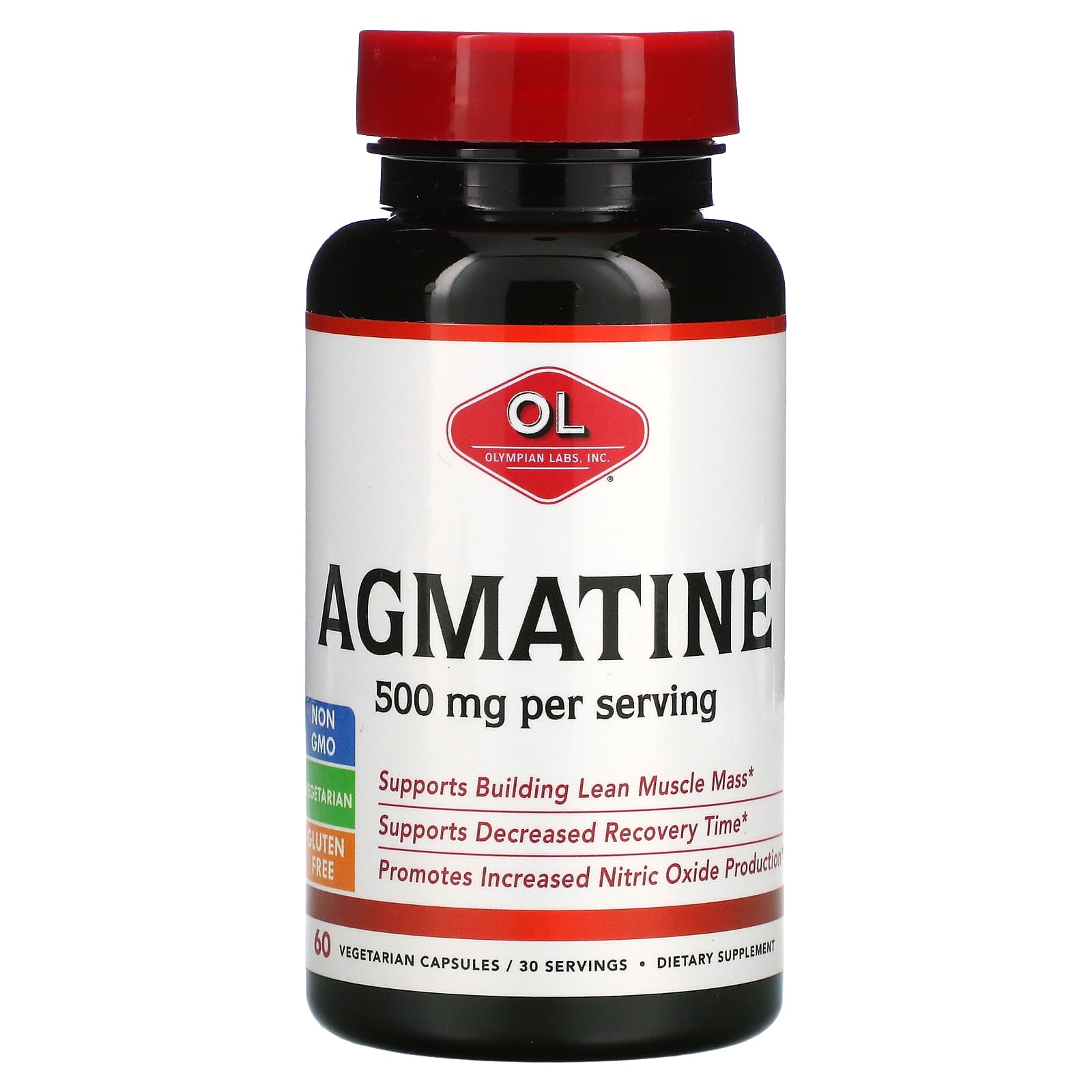 Olympian Labs-Agmatine-500 mg-60 Vegetarian Capsules (250 mg per Capsule)