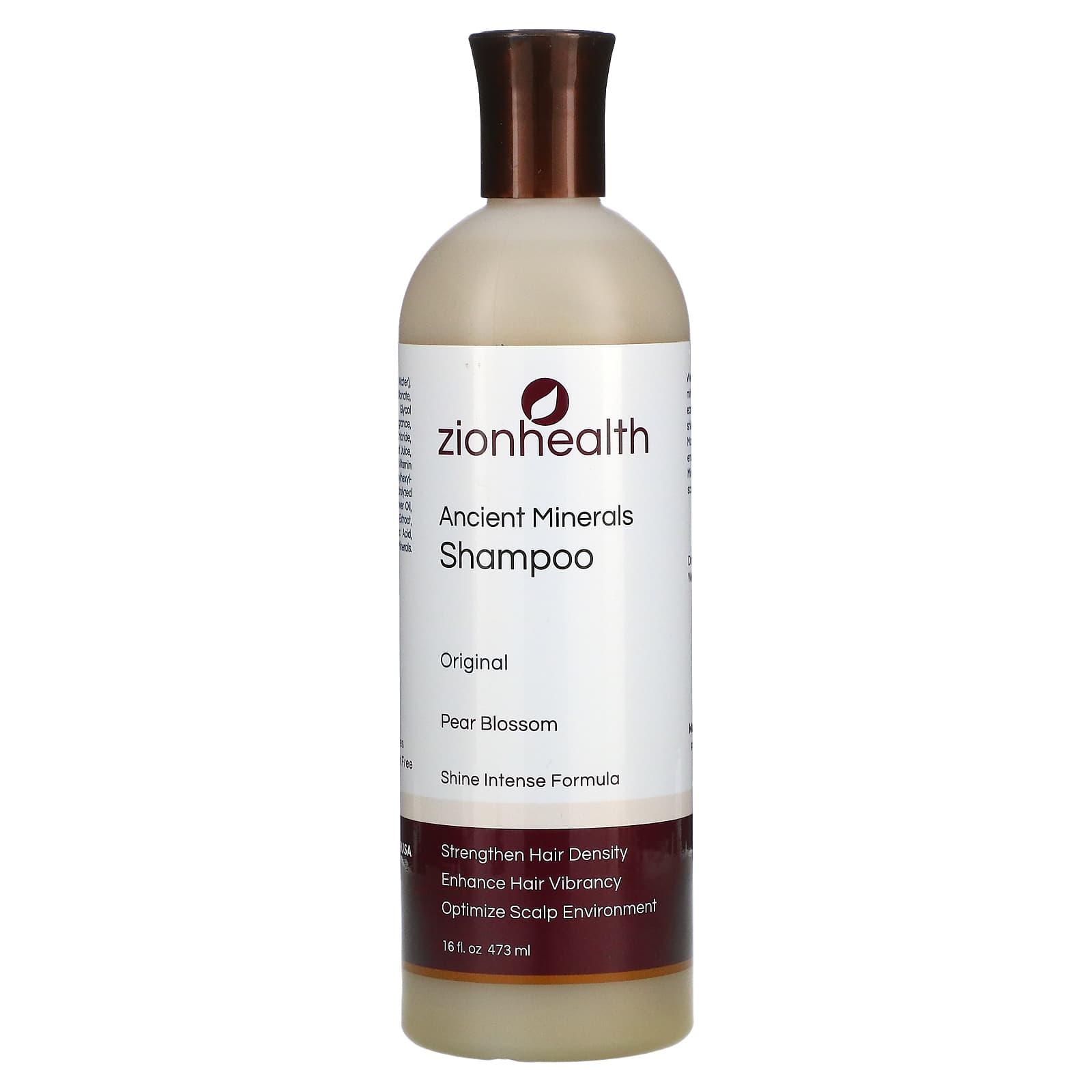 Zion Health-Ancient Minerals Shampoo-Original-Pear Blossom-16 fl oz (473 ml)