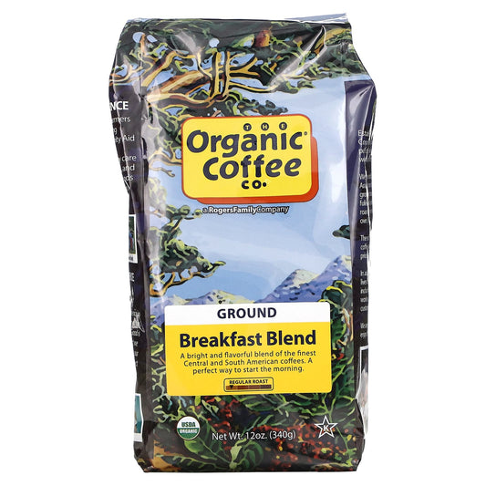 Organic Coffee Co.-Breakfast Blend-Ground-Regular Roast-12 oz (340 g)