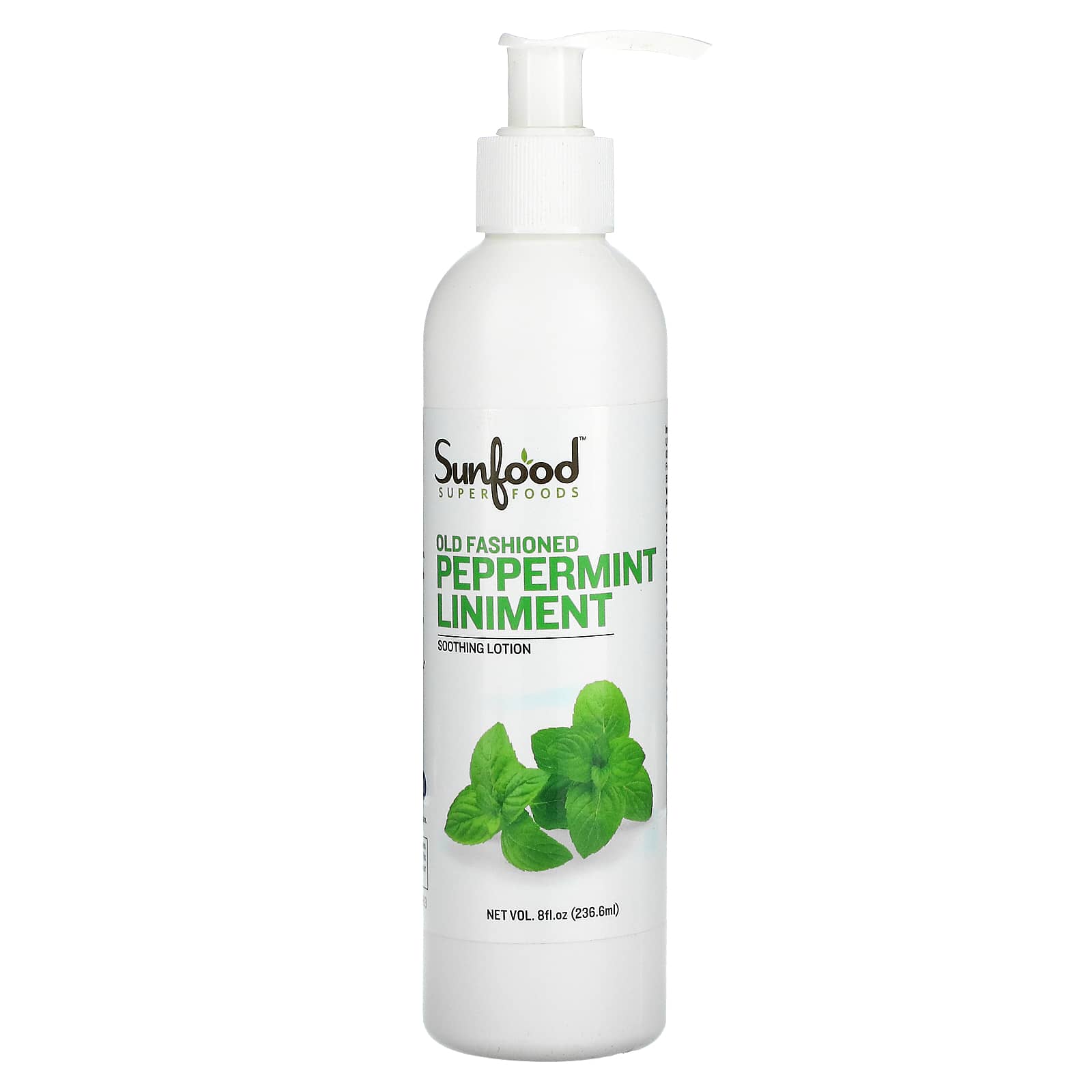 Sunfood-Soothing Lotion-Old Fashioned Peppermint Liniment-8 fl oz (236.6 ml)