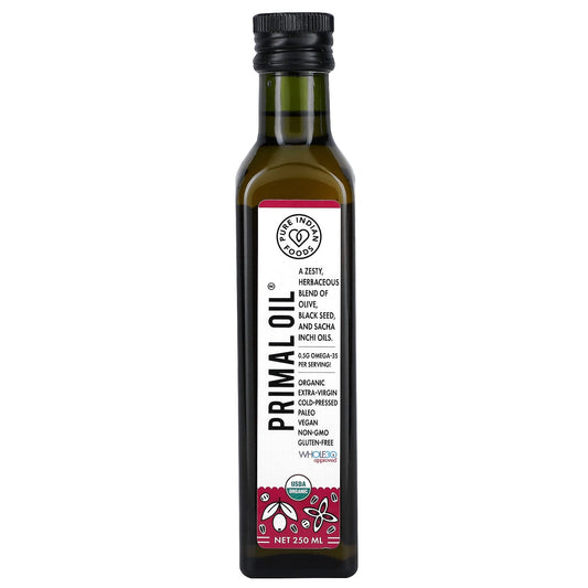 Pure Indian Foods-Organic Cold Pressed Extra-Virgin Primal Oil-250 ml