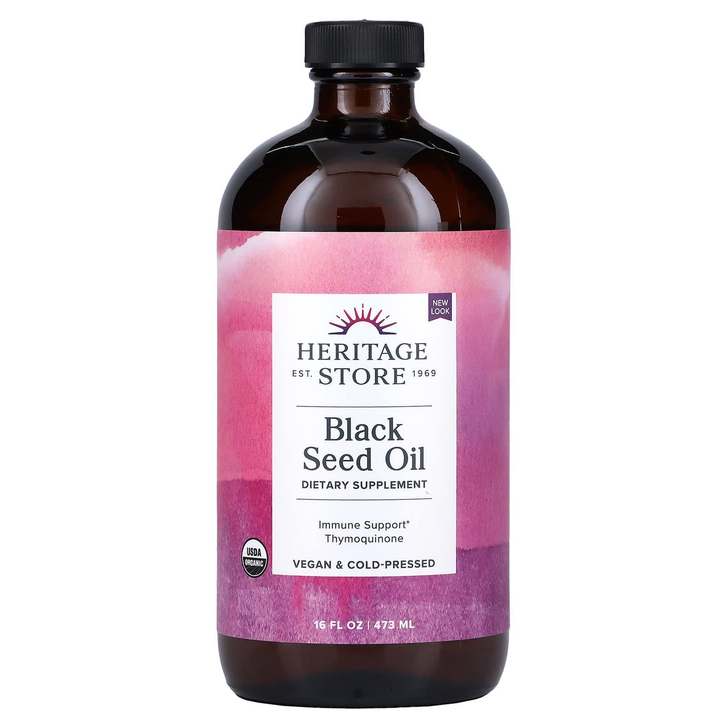 Heritage Store-Black Seed Oil-16 fl oz (473 ml)