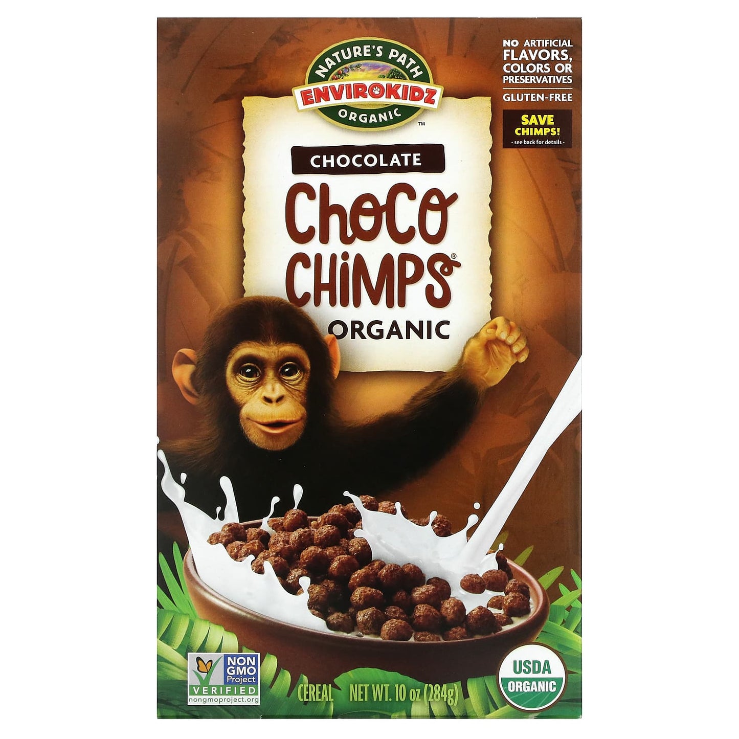 Nature's Path-EnviroKidz-Organic Chocolate Choco Chimps-10 oz (284 g)