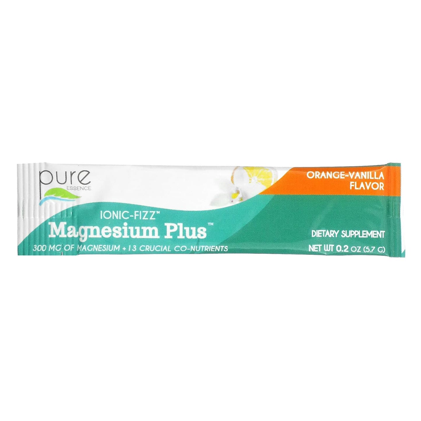 Pure Essence, Ionic-Fizz, Magnesium Plus, Orange-Vanilla, 30 Packets, 0.2 oz (5.7 g) Each