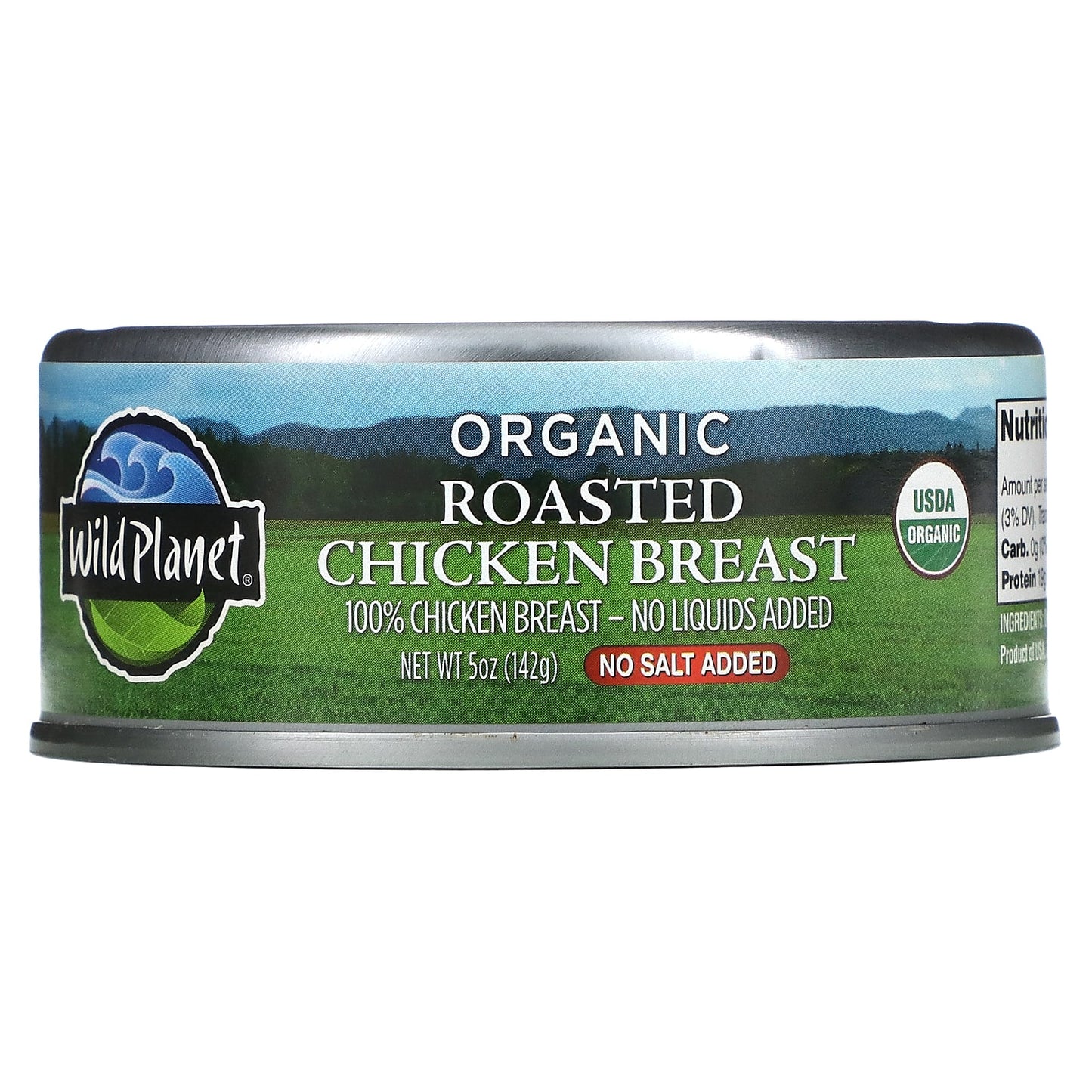 Wild Planet-Organic Roasted Chicken Breast-No Salt Added-5 oz (142 g)