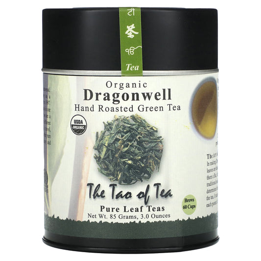 The Tao of Tea-Organic Hand Roasted Green Tea-Dragonwell-3 oz (85 g)