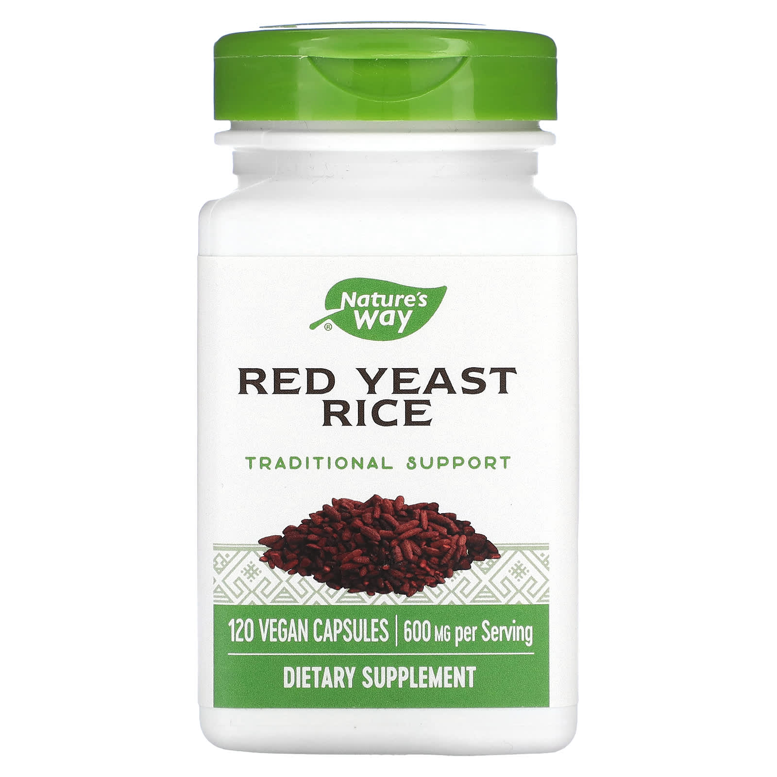 Nature's Way-Red Yeast Rice-600 mg-120 Vegan Capsules