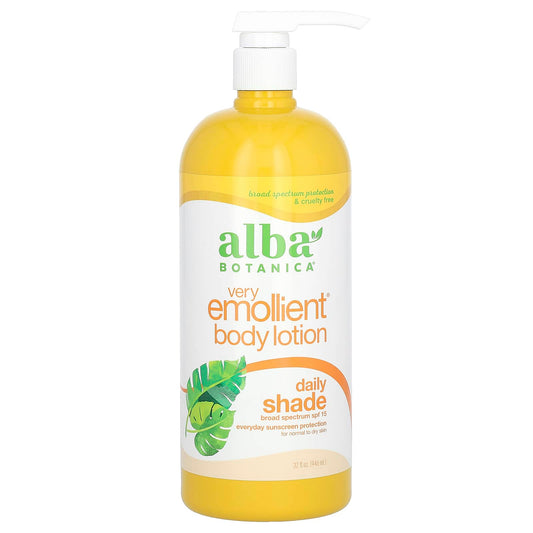 Alba Botanica-Very Emollient Body Lotion-Daily Shade-SPF 15-32 fl oz (946 ml)