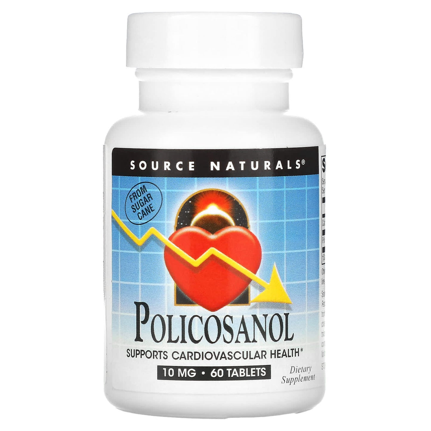 Source Naturals-Policosanol-10 mg-60 Tablets