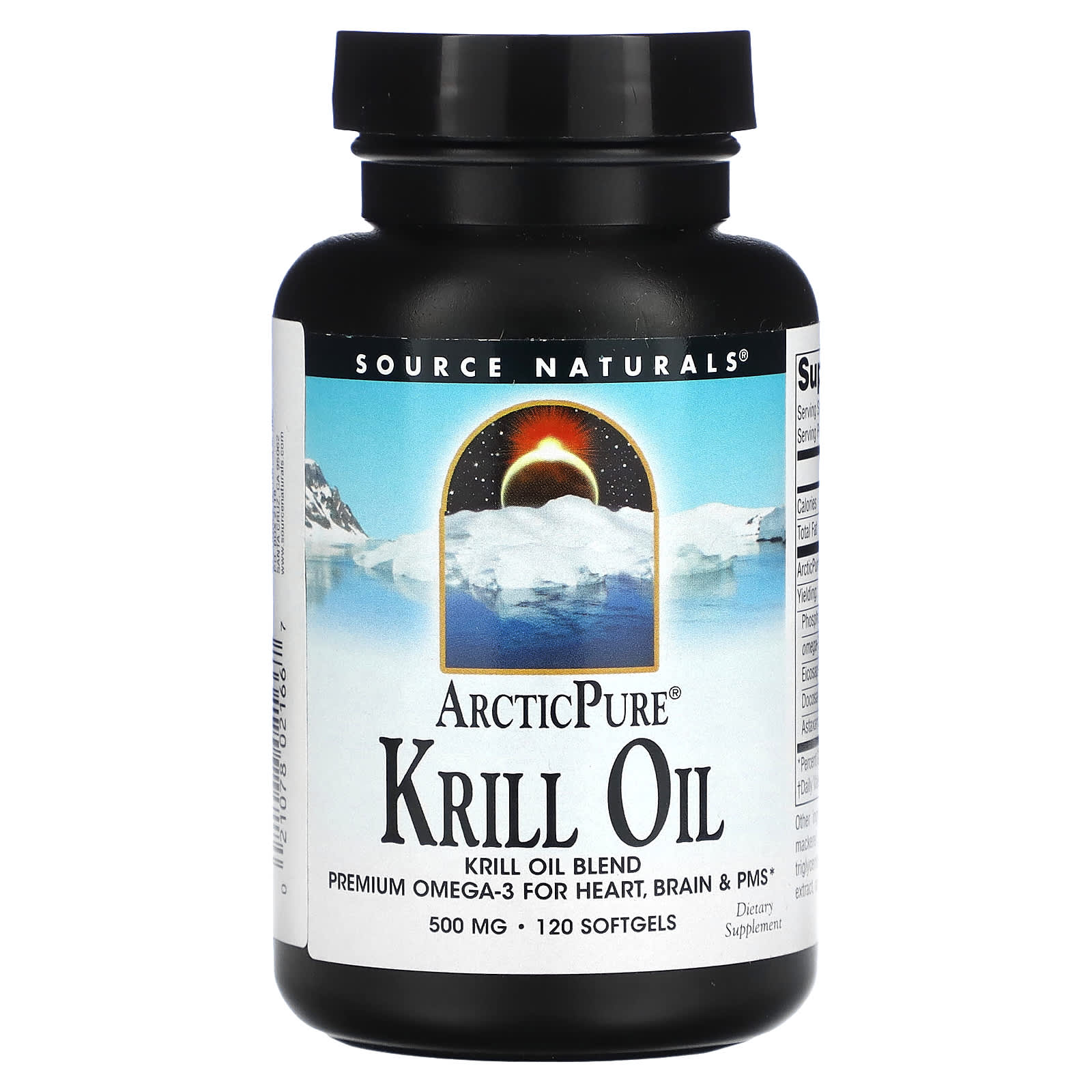 Source Naturals-ArcticPure-Krill Oil-500 mg-120 Softgels