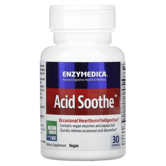 Enzymedica-Acid Soothe-30 Capsules