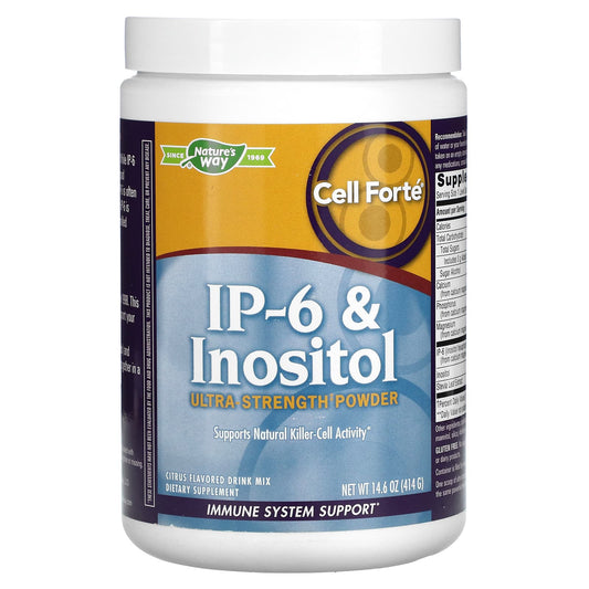 Nature's Way-Cell Forté-IP-6 & Inositol-Ultra-Strength Powder-Citrus -14.6 oz (414 g)