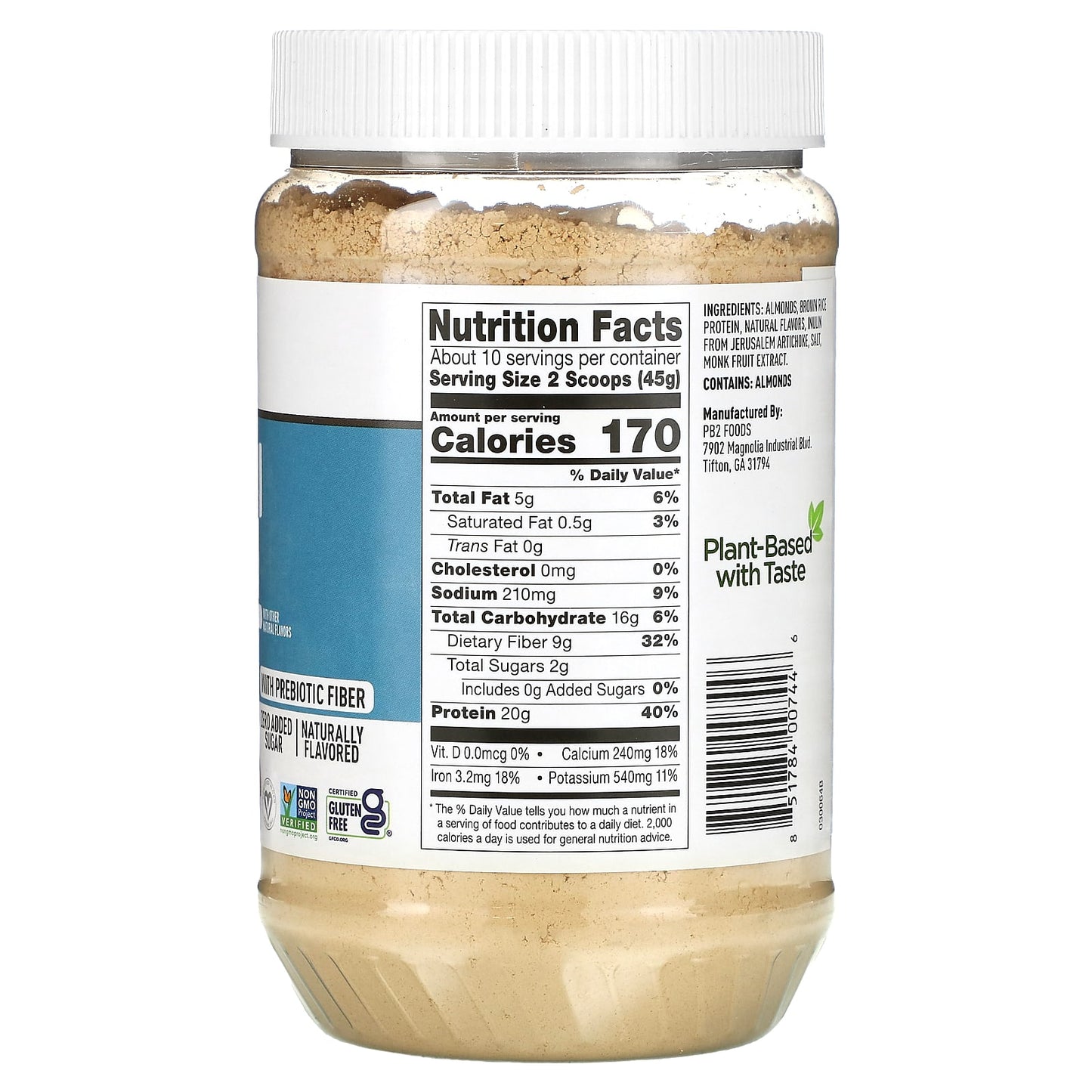 PB2 Foods, Almond Protein with Madagascar Vanilla, 16 oz (454 g)