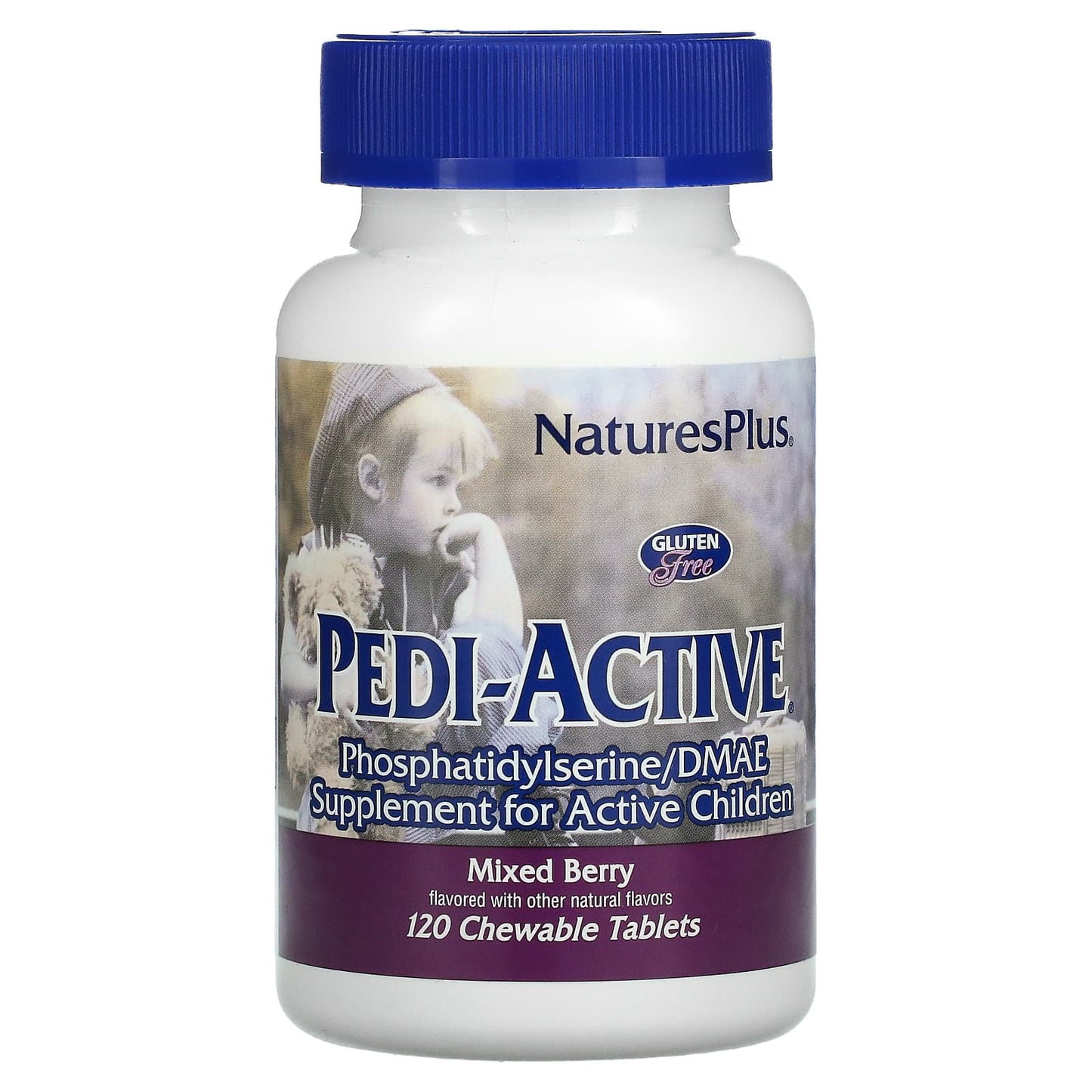 NaturesPlus-Pedi-Active-Supplement for Active Children-Mixed Berry-120 Chewable Tablets