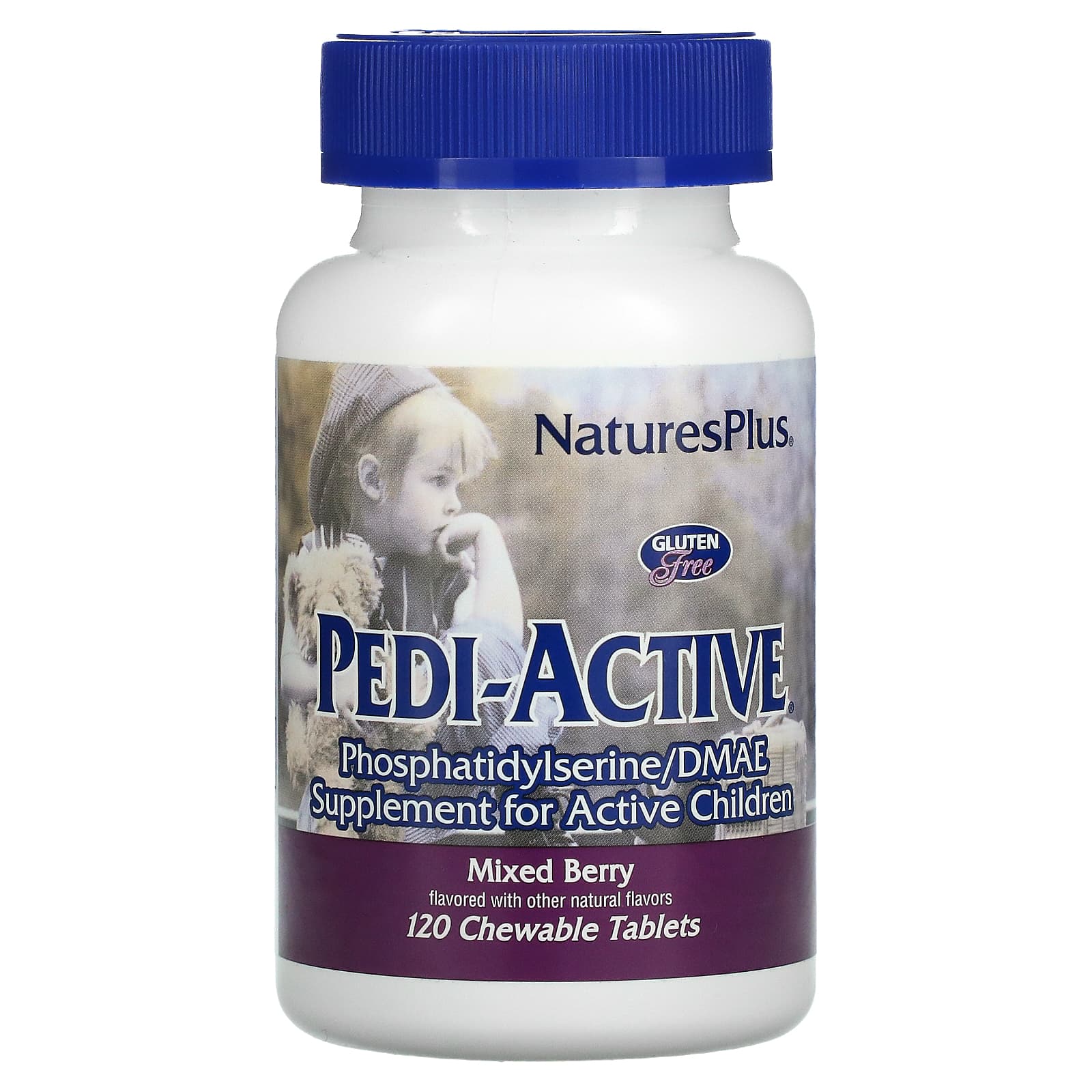 NaturesPlus-Pedi-Active-Supplement for Active Children-Mixed Berry-120 Chewable Tablets