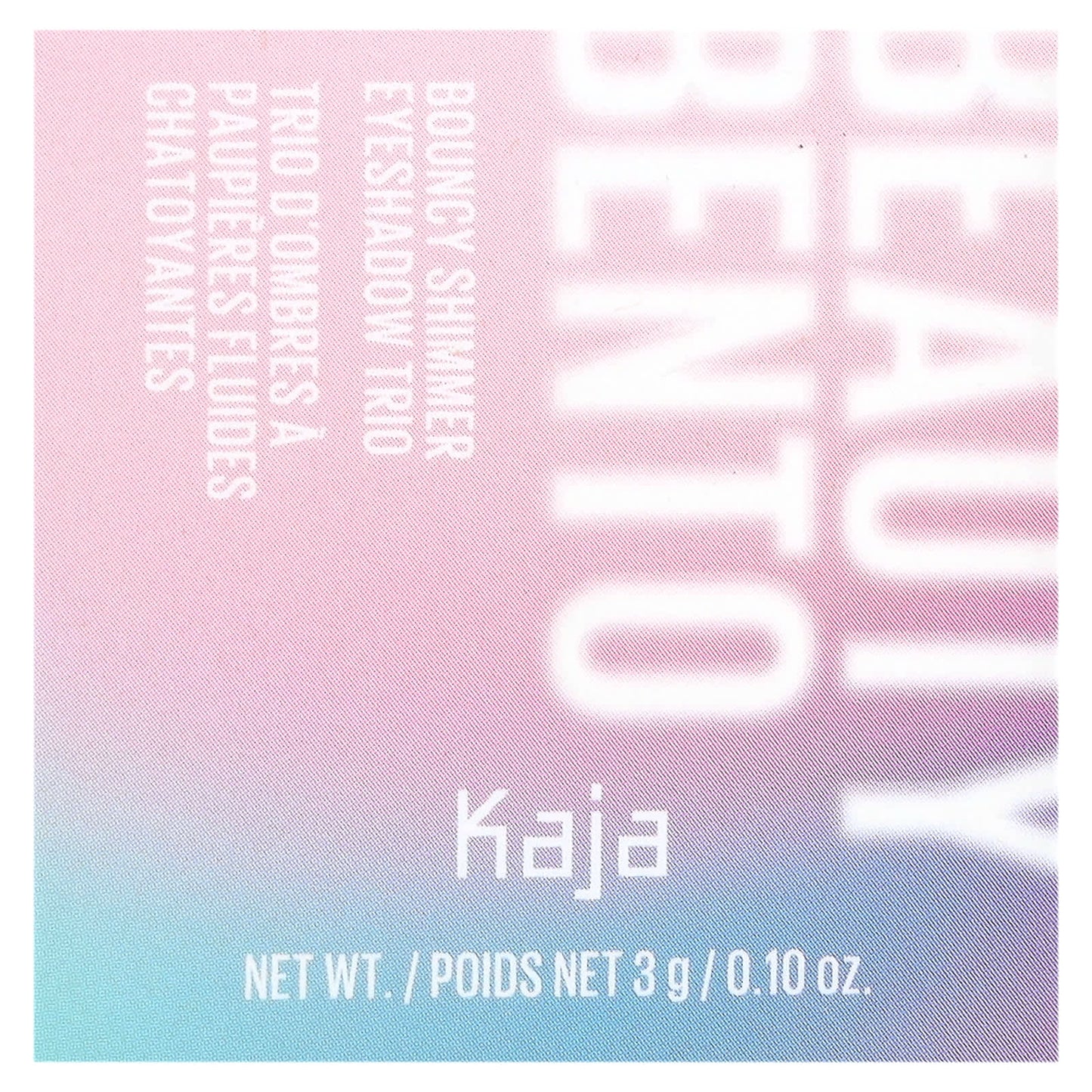 Kaja, Beauty Bento, Bouncy Shimmer Eyeshadow Trio, 03 Toasted Caramel, 0.10 oz (3 g)