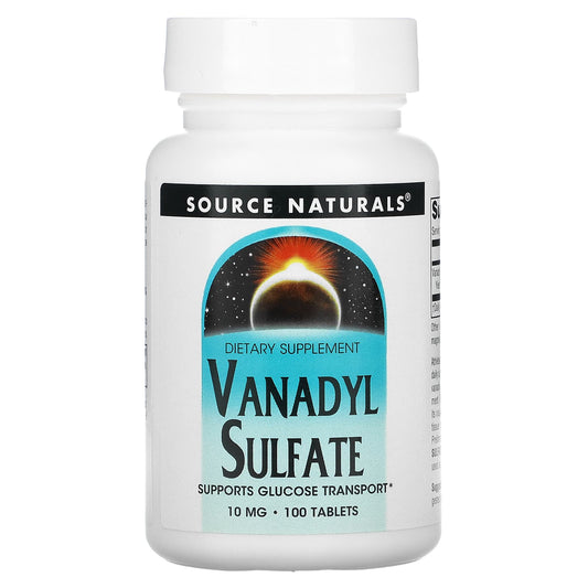 Source Naturals-Vanadyl Sulfate-10 mg-100 Tablets