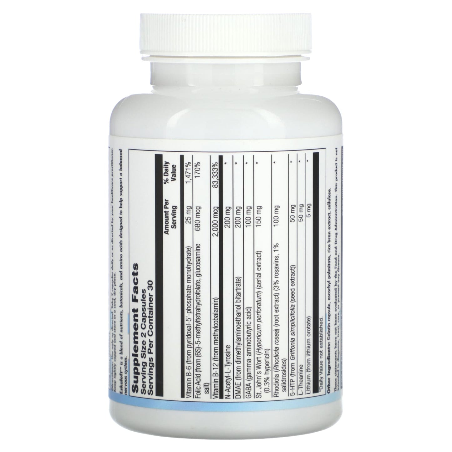 Nutra BioGenesis, Eskaloft, 60 Capsules