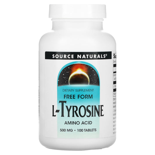 Source Naturals-L-Tyrosine-500 mg-100 Tablets